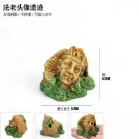 法老遗迹头像 亚克力爬宠饲养箱造景爬宠头骨犀牛鳄鱼鬃狮蜘蛛蝎子蜥蜴守宫躲避