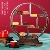散装100克*10个(口味随机) 中秋节月饼礼盒装三层提篮广式蛋黄莲蓉冰皮月饼五仁流心送礼