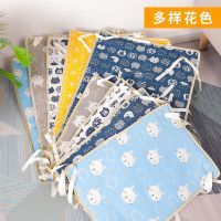 蓝底-猫咪[两面可用-耐抓耐咬] 小号[48厘米x34厘米] 猫垫子睡觉用笼子里猫笼平台垫四季通用垫猫咪凉席宠物狗垫子睡