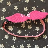玫红翅膀 S（脖围20-30cm） 天使翅膀宠物饰品项圈奶猫奶狗领结猫咪狗兔子项链送礼挂饰韩国绒