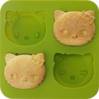 小K(第三代绿色) 英国米糕模具发糕可蒸模家用蒸糕卡通硅胶蛋糕宝宝辅食烘焙