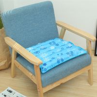 浅蓝雪花45*45 冰垫加大号凉垫防潮垫夏天降温卧床垫凉垫夏日避暑屁股垫注水坐垫