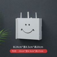 小号2天线8mm厚其他都是加厚 膨胀螺丝墙面打孔安装 无线wifi电视机顶盒路由器置物架免打孔收纳盒子壁挂式装饰箱