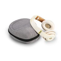 灰色布质大包+登山扣 适用漫步者W820NB头戴式蓝牙耳机收纳包 魔音studio3录音师耳机盒
