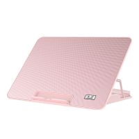 藕荷粉+六核大风扇 索皇笔记本散热器14寸15.6寸笔记本降温底座排风扇支架板垫静音风