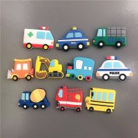 小车/10枚 软胶冰箱贴磁贴卡通可爱水果水彩小车冰箱贴磁性留言贴个性防撞