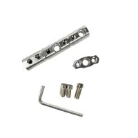 多功能扩展杆银色一个 踏板电动车摩托车通用配件后视镜镜座改装外置扩展支架多功能横杆