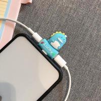 蓝色恐龙 Lucky迷你卡通苹果耳机转接头 充电+听歌 二合一 转换器 女潮个性