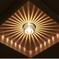 3瓦 暖光 暗装(吊顶开孔5-9公分) 射灯LED七彩天花灯个性造型装饰孔灯简约现代过道灯走廊灯玄关灯