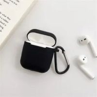 纯黑色[耳机套+挂钩] 苹果Airpods1/2代通用耳机套 宇航员airpods耳机套二代airpodspro保护套三