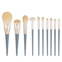 10支裸刷 爆款蓝桥10支化妆刷沧州刷子全套刷蜜粉刷眼影刷唇刷 眼线刷