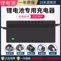 36V2A(8-12ah)视频头 锂电池充电器24V36V48V60V54.6V67.2V滑板车代驾车独轮哈雷电动车