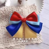 款 白雪公主蝴蝶结[A款1个] 迪士尼白雪公主系列蝴蝶结飘带发夹边夹头绳女童发饰礼物饰品套装