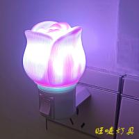 粉色娇羞玫瑰花蕊 单个 LED喜庆灯结婚入宅小夜灯夫妻情趣调情夜间起夜小夜灯卧室客厅灯