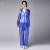 深蓝色 适合160-175cm 均码 雨衣薄款上下超薄山地车超轻套装分体防水男式全身学生透气雨裤。