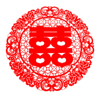 幸福美满（40张） 喜字静电贴婚房装饰布置 卡通窗花婚礼门贴双喜字创意结婚庆用品