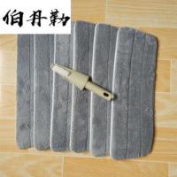 上边40+下边35宽136个+清洁刷 平板拖布粘贴式喷雾喷水拖把替换家用墩布头梯形加厚棉线免手洗w