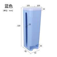 蓝色 垃圾袋收纳盒厨房家用购物袋收纳无痕贴壁挂环保塑料袋收纳架v6