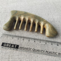 小齿绿檀 五爪天然b按摩梳大齿绿檀木黑檀木梳头部头皮梳子脱发经络