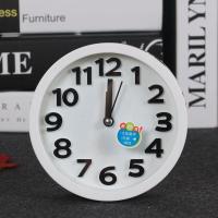 白色园 静音迷你个性可爱闹钟创意简约钟表学生卡通儿童床头小闹钟台钟。