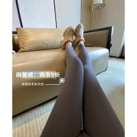 黑色 L 麻薯裸感裤 2021春秋外穿鲨鱼裤铅笔高腰紧身提臀打底裤瑜伽裤女