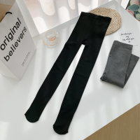 黑 不加绒 均码 打底裤灰色紧身高腰女外穿春秋款收腹提臀显瘦弹力踩脚一体裤