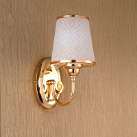 网花单头无开关无灯泡 LED双头简约现代水晶壁灯 客厅过道楼梯灯饰灯具卧室温馨床头壁灯