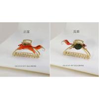 中号 小王子狐狸~原创抓夹子盘发抓可爱鲨鱼夹简约韩国发饰头饰发卡ins