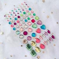 多色1 长款 脸部水钻贴脸贴钻石眼角眼尾眼部装饰品泪钻清平乐同款额头眉心贴