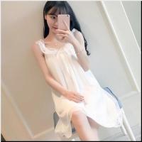 neBK-白色-(仙女睡裙) 160(M) bWtc- 吊带睡裙夏仙女风纱雪纺宫廷学生ins宿舍超仙夏季薄款睡衣女夏裙