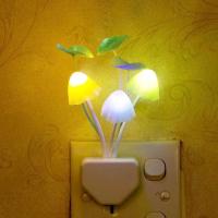 荷叶款 底座不发光 led光控自动感应护眼蘑菇小夜灯插电座式节能卧室婴儿喂奶睡眠觉