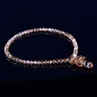 香槟色 脚链 偏瘦(约19-20CM) 璀璨简约天使水滴款水晶脚链女 奥地利水晶韩版时尚闪亮七夕礼物