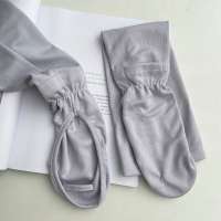 浅灰色 均码 日本大码冰袖手套女夏季开车防晒袖宽松护臂骑行防紫外线冰丝袖套