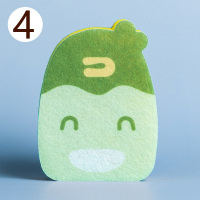 【4片装哈哈鸭】3层加厚 去污更方便 4片装清洁海绵块可爱卡通家用厨房用品洗碗刷锅神器魔力擦百洁布