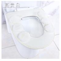 白色 偏亮 冬季坐便套毛绒家用马桶垫坐垫家用防水保暖套装加厚大号通用马桶