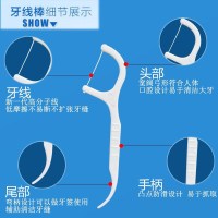 一次性牙签独立包装牙线棒家庭装一次性超细双头牙线牙签家用成人