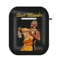 素材壳无图案(拍时注意) 科比纪念款airpods保护套篮球黑曼巴适用苹果2代蓝牙耳机防摔软壳