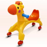 黄色溜溜车车送牵引绳 儿童扭扭车宝宝溜溜车1-3岁万向摇摆车学步车妞妞车滑滑车滑行车