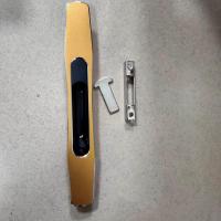 金色 炜煜断桥铝合金门落地窗锁钩锁推拉门锁勾锁手动带钥匙一字锁锁扣