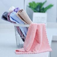 25*25 3条装 洗碗布不沾油家用抹布厨房吸水不掉毛家务清洁厨房用百洁布小方巾