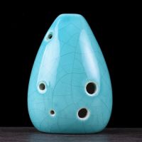 6孔直立式[青裂] 陶笛6孔 初学中音C调直立式 学生入门六孔ac陶笛陶埙笛子熏烧乐器