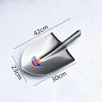 尖锹头 全钢农用锰钢尖铁铲种菜挖土铲子铁锨户外家用园艺工具推雪神铁锹