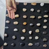 40x50(稀款)特别稀 鹅卵石地垫足底按摩垫雨花石脚垫石头子路指压板家用穴位足疗走毯