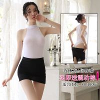 均码(80-120斤)+送震动棒 连体网衣(无赠品) 性感情趣内衣女小胸聚拢jk制服套装包臀裙夜店女秘书老师装全透明