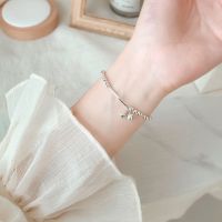 铃铛弯管银珠手链[仙女1人] 无礼盒[弹力均码] 手链女ins小众设计森系简约铃铛学生可爱手镯