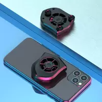 P11 [强效风冷吸盘散热器]-插线 标配-充电线[送指套] 手机散热器半导体制冷降温电竞神器吃鸡王者游戏无声风扇背夹苹
