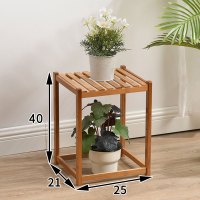 [限一件 清完不补]全竹置物架花架 实木卧室储物架厨房置物架客厅阳台落地多层收纳架层架浴室储物架