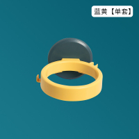 蓝+黄[单套] 吹风机置物架卫生间浴室墙上免打孔壁挂洗漱台电吹风收纳风筒架子