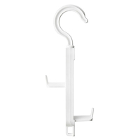 白色 1个 包包挂钩s型可旋转衣柜收纳神器置物架衣服帽子皮带围巾双钩挂架