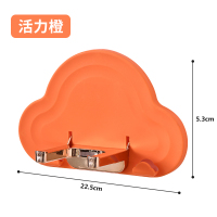 一朵云吹风机架-桔色 浴室吹风机架免打孔卫生间置物架发廊壁挂电吹风挂架厕所收纳架子